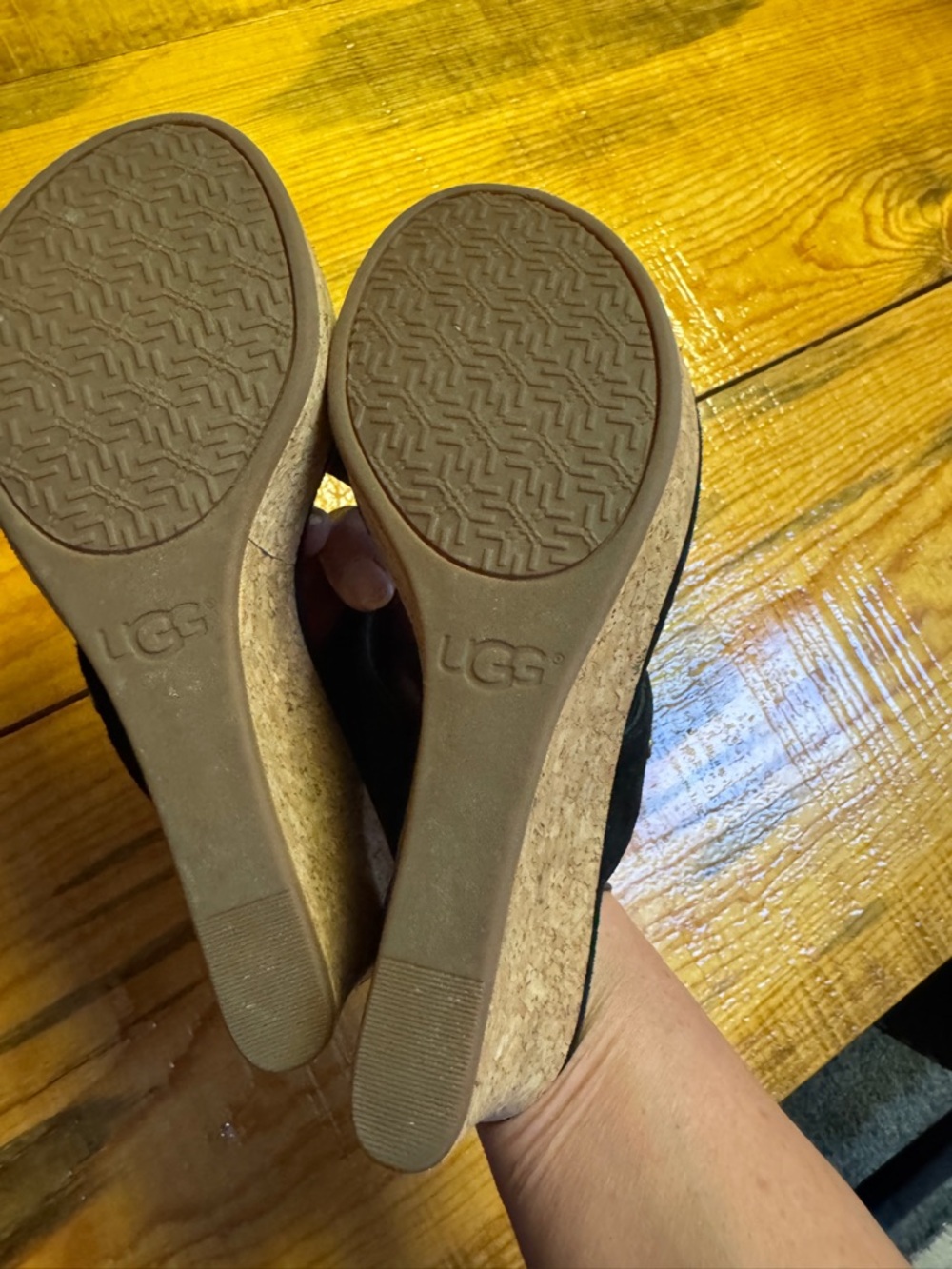 UGG Cork Wedge Sandals – Size 9 - Picture 5 of 7